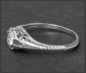 Preview: Diamant Ring mit 0,27ct, 585 Weißgold, Art Deco Design